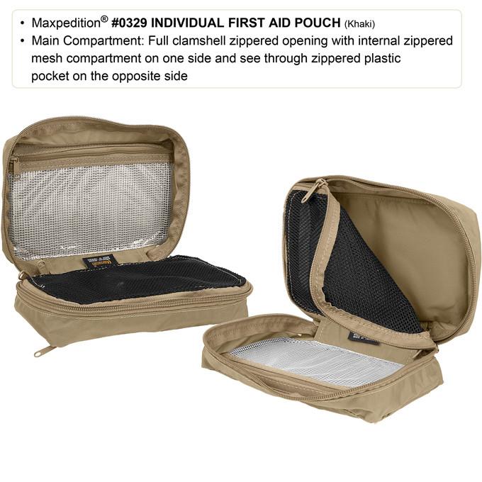 Individual First Aid Pouch- Maxpedition, Medical, Med Kit, First-Aid Kit, First-Response Kit, First Responder, Soldier Combat. Medicine, Pouch Maxpedition, Military, CCW, EDC, Tactical, Everyday Carry, Outdoors, Nature, Hiking, Camping, Police Officer Firefighter, Bushcraft, Gear.
