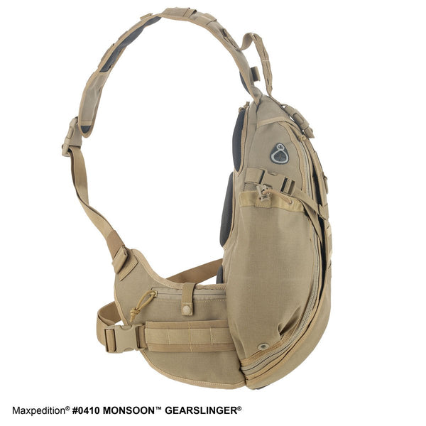 Maxpedition Monsoon Gearslinger Khaki Hydration - Blade HQ