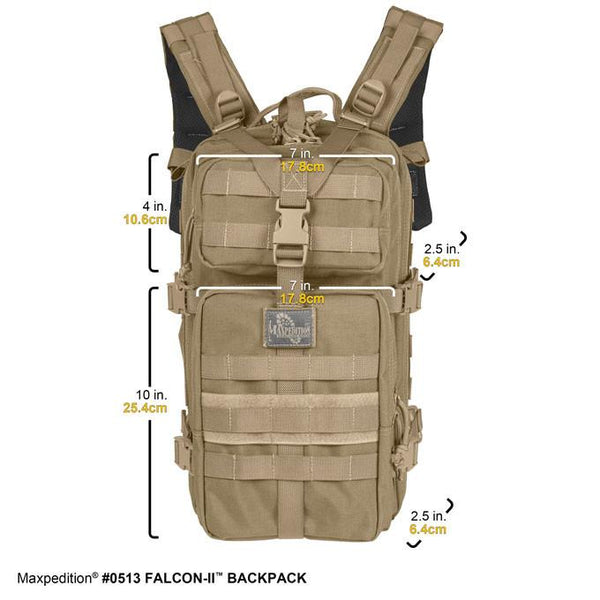 Maxpedition Falcon II Assault Backpack, Khaki