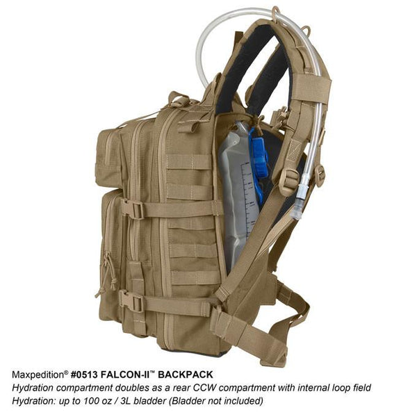 FALCON-II BACKPACK - MAXPEDITION, EDC Pack, Everyday Carry, Hiking, Camping, Outdoor, College, Adventure, Hunting, Range Gear, tactical, police officer, EMT, Firefighter