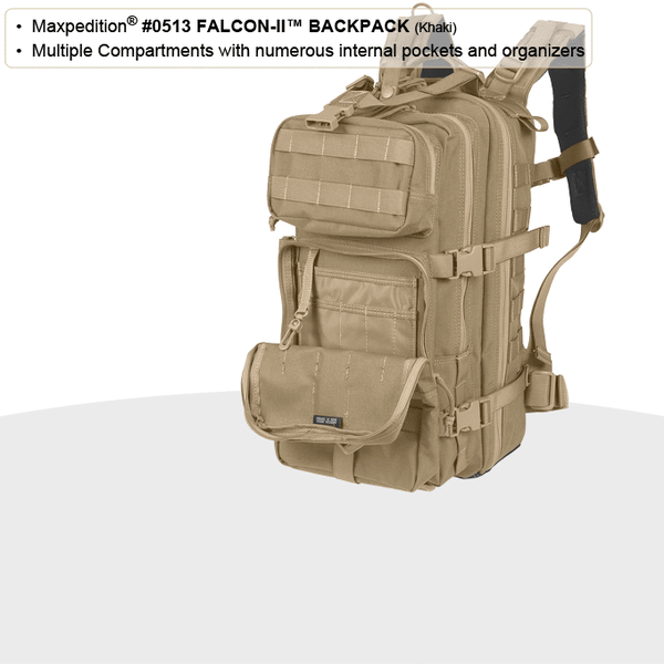 Maxpedition Falcon II] My first decent-quality backpack for EDC. I wanted  one that will last, and since this model has been in production for more  than a decade, it has proven itself