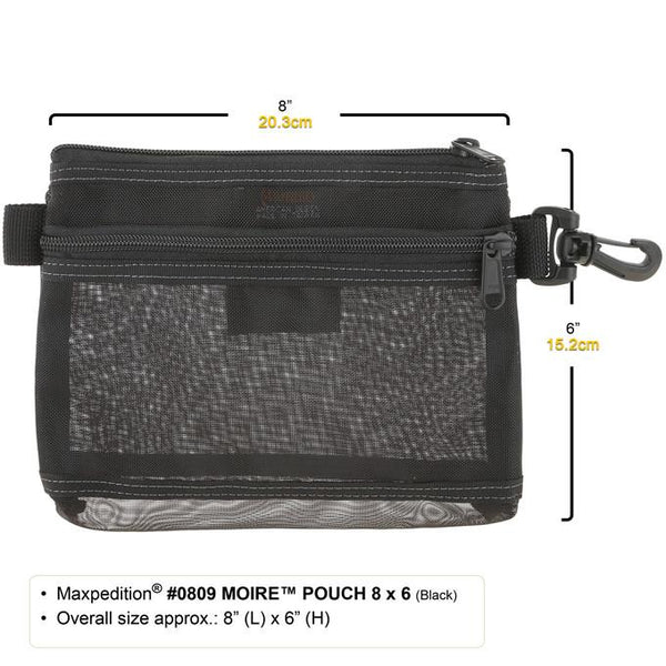 MOIRE POUCH 8" x 6" - MAXPEDITION, Military, CCW, EDC, Everyday Carry, Outdoors, Nature, Hiking, Camping, Police Officer, EMT, Firefighter, Bushcraft, Gear, Travel