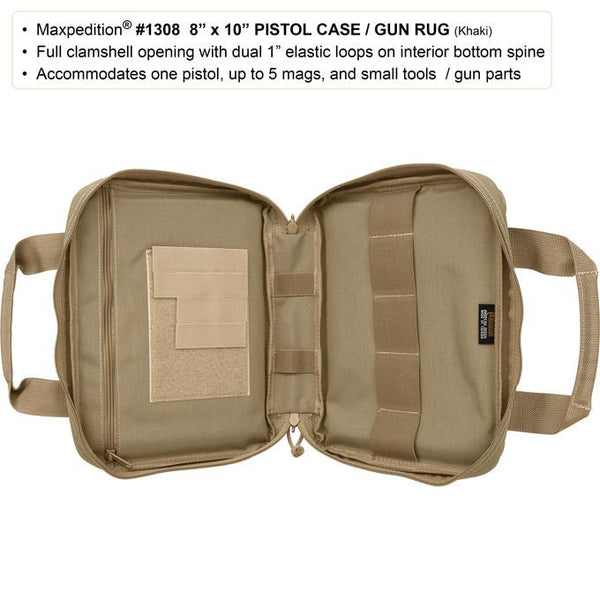 Maxpedition 8" x 10" Pistol Case/ Gun rug, EDC, Hiking, Camping, Tactical, Outdoor, CCW essentials