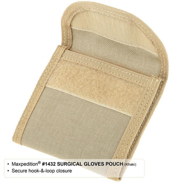 Surgical Gloves Pouch- Maxpedition, Surgery, Surgeon EMT, First Response, First-Aid Kit, Med Kit, Emergency Kit, Pouch, Military, CCW, EDC, Everyday Carry, Outdoors, Nature, Hiking, Camping, Police Officer, EMT, Firefighter, Bushcraft, Gear, Travel.