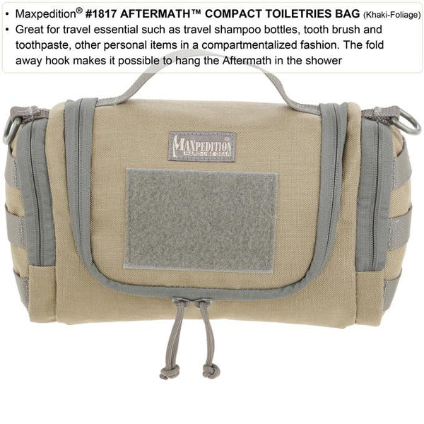 Maxpedition - Aftermath Compact Toiletries Bag, Travel, EDC, Hiking, Camping, Work 