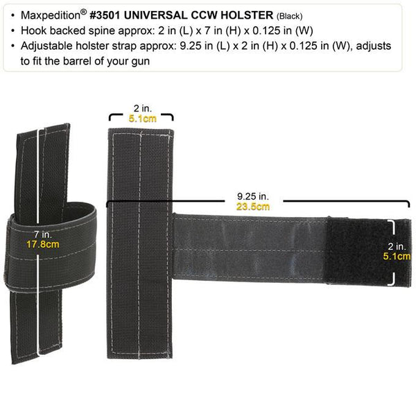 Universal CCW Holder - Maxpedition, CCW, Hook, Magazine Holder, 