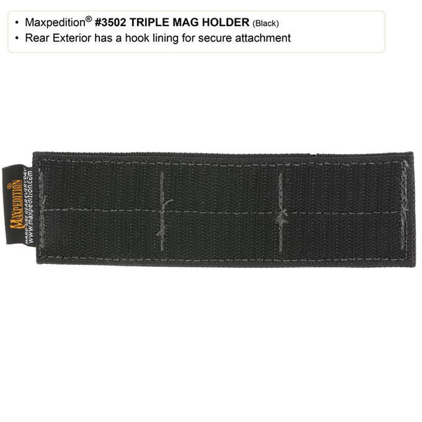 Triple Mag Holder- Magazine Clip Holder, Attachable, CCW, Concealed Carry, Tactical, Military Officers, Police, Firefighter, EMT 