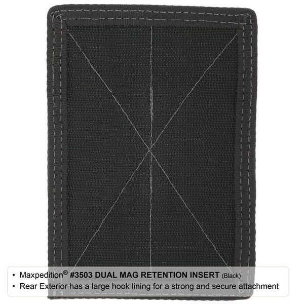 DUAL MAG RETENTION INSERT - MAXPEDITION, Tactical, CCW gear, Magazine, Guns, Range, Maxpedition, Military, CCW, EDC, Tactical, Everyday Carry, Outdoors, Nature, Hiking, Camping, Police Officer, EMT, Firefighter, Bushcraft, Gear.