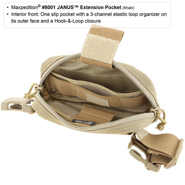 Janus Extension Pocket- Maxpedition, Molle, PALS, EDC, Everyday Carry, Travel, Tactical, Military Gear, Adjustable, Customizable, PouchMaxpedition, Military, CCW, EDC, Tactical, Everyday Carry, Outdoors, Nature, Hiking, Camping, Police Officer, EMT, Firefighter, Bushcraft, Gear.