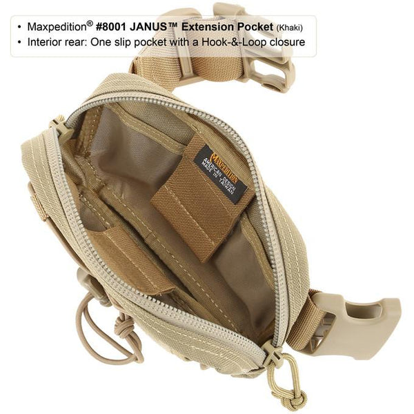 Janus Extension Pocket- Maxpedition, Molle, PALS, EDC, Everyday Carry, Travel, Tactical, Military Gear, Adjustable, Customizable, PouchMaxpedition, Military, CCW, EDC, Tactical, Everyday Carry, Outdoors, Nature, Hiking, Camping, Police Officer, EMT, Firefighter, Bushcraft, Gear.