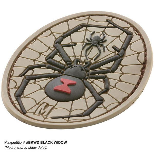 BLACK WIDOW PATCH - MAXPEDITION, Patches, Military, CCW, EDC, Tactical, Everyday Carry, Outdoors, Nature, Hiking, Camping, Bushcraft, Gear, Police Gear, Law Enforcement