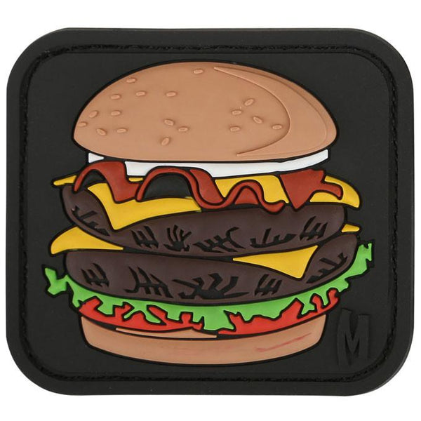 BURGER PATCH - MAXPEDITION, Patches, Military, CCW, EDC, Tactical, Everyday Carry, Outdoors, Nature, Hiking, Camping, Bushcraft, Gear, Police Gear, Law Enforcement