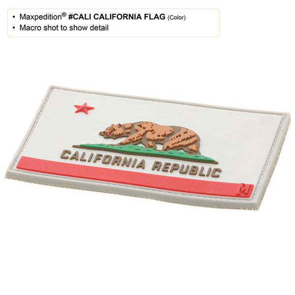 CALIFORNIA FLAG PATCH - MAXPEDITION, Patches, Military, CCW, EDC, Tactical, Everyday Carry, Outdoors, Nature, Hiking, Camping, Bushcraft, Gear, Police Gear, Law Enforcement