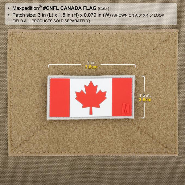 CANADA FLAG PATCH - MAXPEDITION, Patches, Military, CCW, EDC, Tactical, Everyday Carry, Outdoors, Nature, Hiking, Camping, Bushcraft, Gear, Police Gear, Law Enforcement