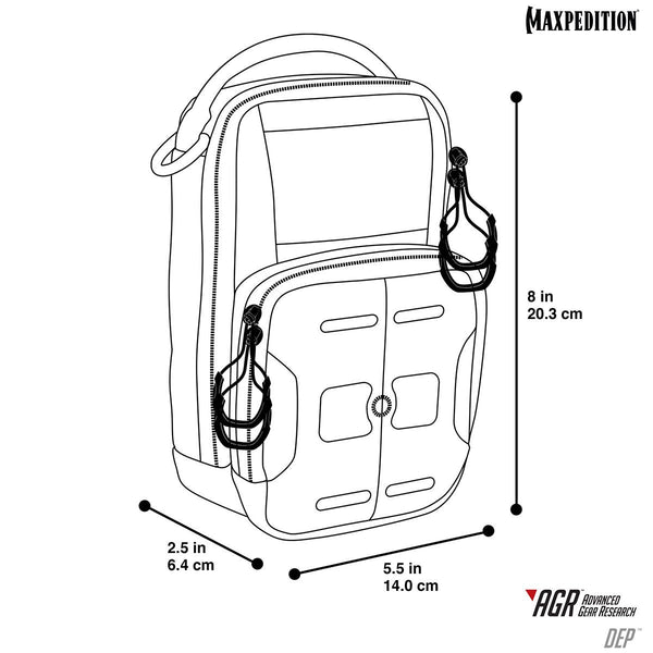 DEP Daily Essentials Pouch - Maxpedition, Military, CCW, EDC, Tactical, Everyday Carry, Outdoors, Nature, Hiking, Camping, Police Officer, EMT, Firefighter, Bushcraft, Gear.