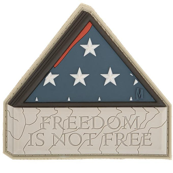 FREEDOM IS NOT FREE PATCH - MAXPEDITION, Patches, Military, CCW, EDC, Tactical, Everyday Carry, Outdoors, Nature, Hiking, Camping, Bushcraft, Gear, Police Gear, Law Enforcement