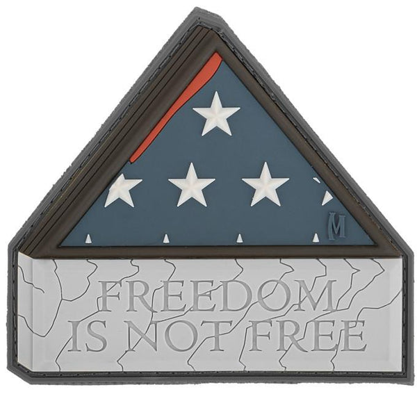 FREEDOM IS NOT FREE PATCH - MAXPEDITION, Patches, Military, CCW, EDC, Tactical, Everyday Carry, Outdoors, Nature, Hiking, Camping, Bushcraft, Gear, Police Gear, Law Enforcement