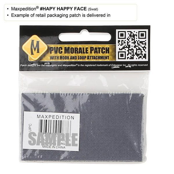 HAPPY FACE PATCH - MAXPEDITION, Patches, Military, CCW, EDC, Tactical, Everyday Carry, Outdoors, Nature, Hiking, Camping, Bushcraft, Gear, Police Gear, Law Enforcement