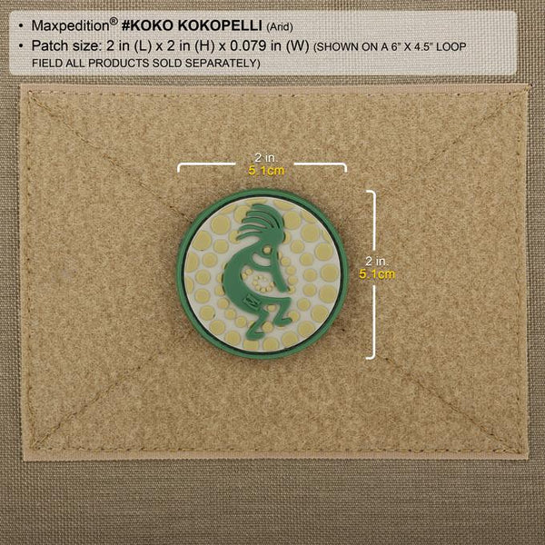 KOKOPELLI PATCH - MAXPEDITION, Patches, Military, CCW, EDC, Tactical, Everyday Carry, Outdoors, Nature, Hiking, Camping, Bushcraft, Gear, Police Gear, Law Enforcement