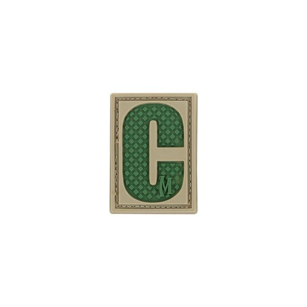 LETTER C PATCH - MAXPEDITION, Patches, Military, CCW, EDC, Tactical, Everyday Carry, Outdoors, Nature, Hiking, Camping, Bushcraft, Gear, Police Gear, Law Enforcement