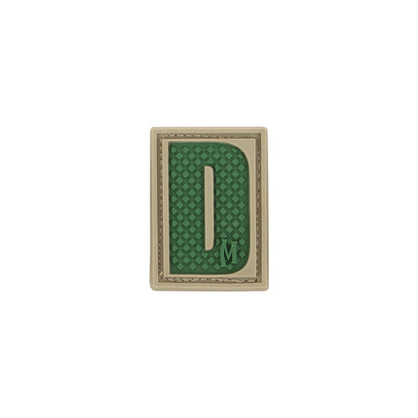 LETTER D PATCH - MAXPEDITION, Patches, Military, CCW, EDC, Tactical, Everyday Carry, Outdoors, Nature, Hiking, Camping, Bushcraft, Gear, Police Gear, Law Enforcement