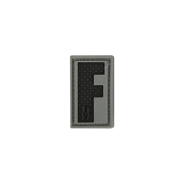 LETTER F PATCH - MAXPEDITION, Patches, Military, CCW, EDC, Tactical, Everyday Carry, Outdoors, Nature, Hiking, Camping, Bushcraft, Gear, Police Gear, Law Enforcement