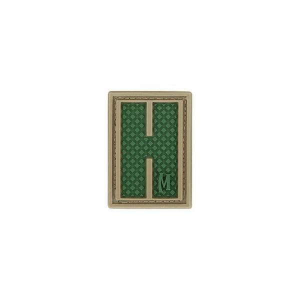 LETTER H PATCH - MAXPEDITION, Patches, Military, CCW, EDC, Tactical, Everyday Carry, Outdoors, Nature, Hiking, Camping, Bushcraft, Gear, Police Gear, Law Enforcement