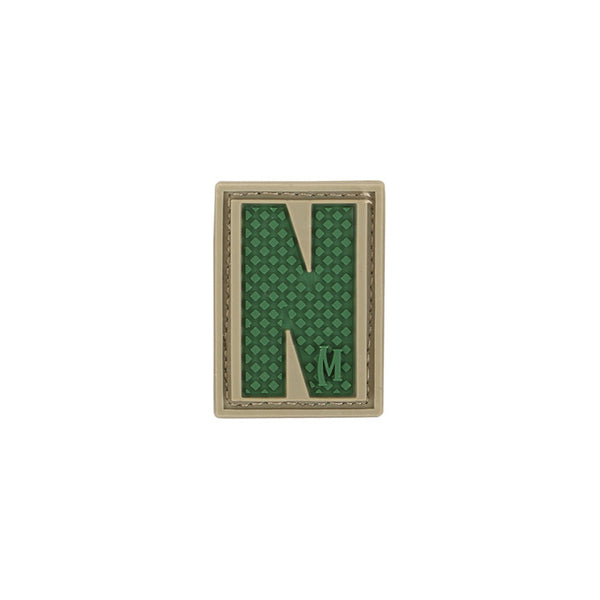 LETTER N PATCH - MAXPEDITION, Patches, Military, CCW, EDC, Tactical, Everyday Carry, Outdoors, Nature, Hiking, Camping, Bushcraft, Gear, Police Gear, Law Enforcement