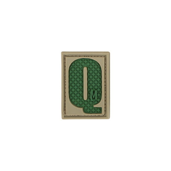 LETTER Q PATCH - MAXPEDITION, Patches, Military, CCW, EDC, Tactical, Everyday Carry, Outdoors, Nature, Hiking, Camping, Bushcraft, Gear, Police Gear, Law Enforcement