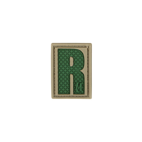 LETTER R PATCH - MAXPEDITION, Patches, Military, CCW, EDC, Tactical, Everyday Carry, Outdoors, Nature, Hiking, Camping, Bushcraft, Gear, Police Gear, Law Enforcement