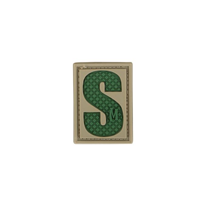 LETTER S PATCH - MAXPEDITION, Patches, Military, CCW, EDC, Tactical, Everyday Carry, Outdoors, Nature, Hiking, Camping, Bushcraft, Gear, Police Gear, Law Enforcement