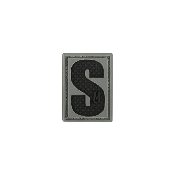 LETTER S PATCH - MAXPEDITION, Patches, Military, CCW, EDC, Tactical, Everyday Carry, Outdoors, Nature, Hiking, Camping, Bushcraft, Gear, Police Gear, Law Enforcement