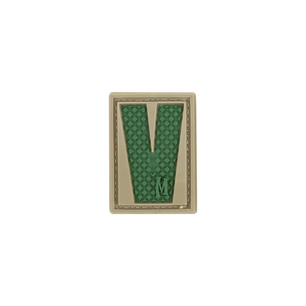 LETTER V PATCH - MAXPEDITION, Patches, Military, CCW, EDC, Tactical, Everyday Carry, Outdoors, Nature, Hiking, Camping, Bushcraft, Gear, Police Gear, Law Enforcement