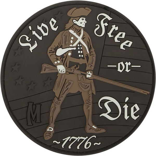 LIVE FREE OR DIE PATCH - MAXPEDITION, Patches, Military, CCW, EDC, Tactical, Everyday Carry, Outdoors, Nature, Hiking, Camping, Bushcraft, Gear, Police Gear, Law Enforcement
