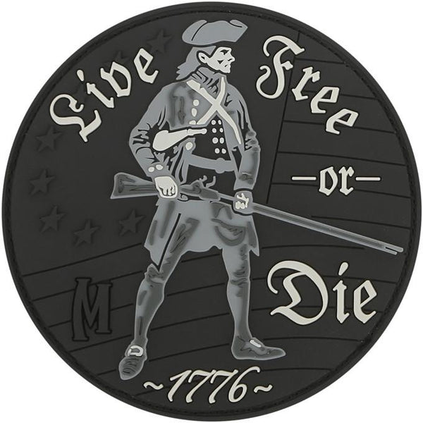 LIVE FREE OR DIE PATCH - MAXPEDITION, Patches, Military, CCW, EDC, Tactical, Everyday Carry, Outdoors, Nature, Hiking, Camping, Bushcraft, Gear, Police Gear, Law Enforcement