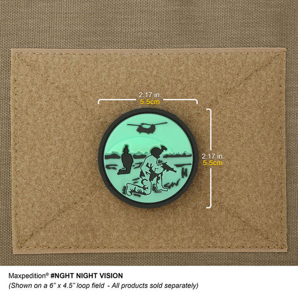 NIGHT VISION PATCH - MAXPEDITION, Patches, Military, CCW, EDC, Tactical, Everyday Carry, Outdoors, Nature, Hiking, Camping, Bushcraft, Gear, Police Gear, Law Enforcement