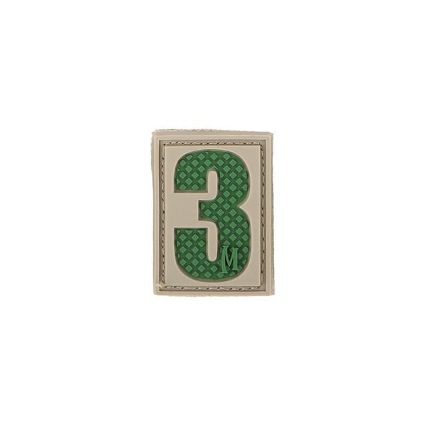 NUMBER 3 PATCH - MAXPEDITION, Patches, Military, CCW, EDC, Tactical, Everyday Carry, Outdoors, Nature, Hiking, Camping, Bushcraft, Gear, Police Gear, Law Enforcement
