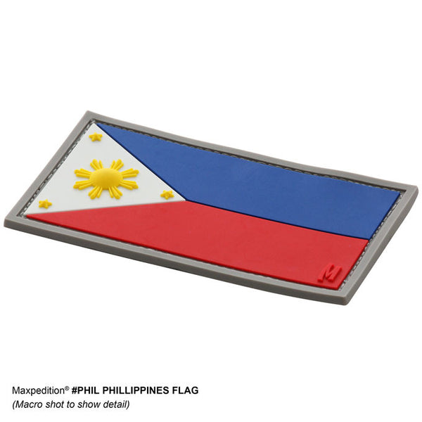 PHILIPPINES FLAG PATCH - MAXPEDITION, Patches, Military, CCW, EDC, Tactical, Everyday Carry, Outdoors, Nature, Hiking, Camping, Bushcraft, Gear, Police Gear, Law Enforcement