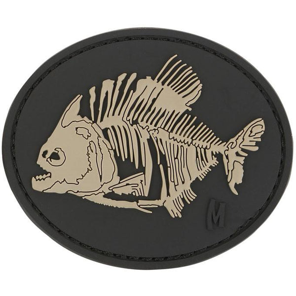 PIRANHA BONES PATCH - MAXPEDITION, Patches, Military, CCW, EDC, Tactical, Everyday Carry, Outdoors, Nature, Hiking, Camping, Bushcraft, Gear, Police Gear, Law Enforcement