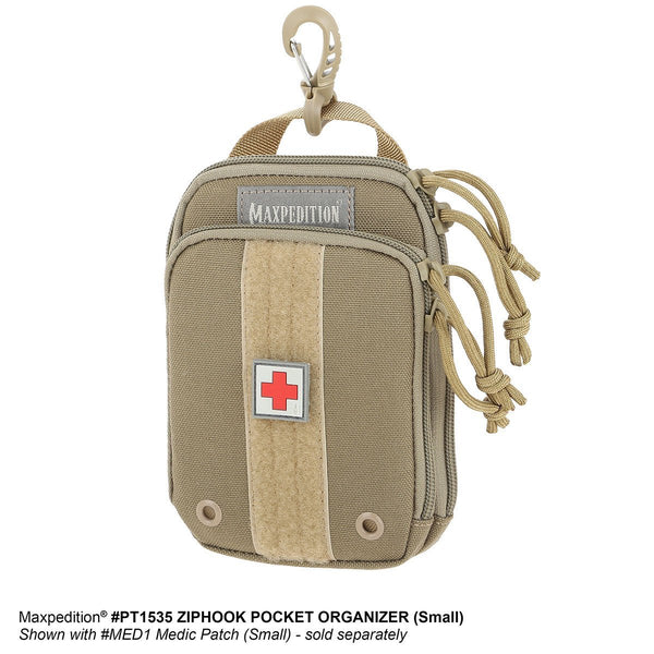 ZIPHOOK POCKET ORGANIZER (SMALL) - MAXPEDITION, Everyday Carry, EDC, Backpack, Tactical Gear, Law Enforcement, Police Gear, EMT, Tactical, Hiking, Camping, Outdoor, Essentials, Guns, Travel, Adventure, range.
