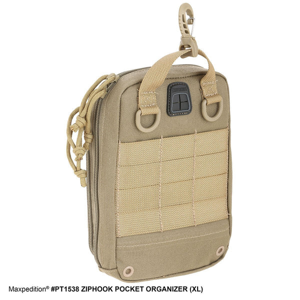 ZIPHOOK POCKET ORGANIZER (XL) - MAXPEDITION, Everyday Carry, EDC, Backpack, Tactical Gear, Law Enforcement, Police Gear, EMT, Tactical, Hiking, Camping, Outdoor, Essentials, Guns, Travel, Adventure, range.