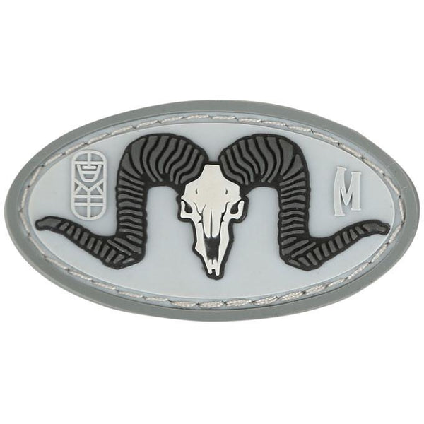 RAM SKULL PATCH - MAXPEDITION, Patches, Military, CCW, EDC, Tactical, Everyday Carry, Outdoors, Nature, Hiking, Camping, Bushcraft, Gear, Police Gear, Law Enforcement