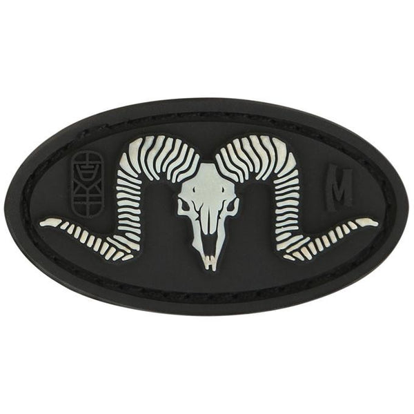 RAM SKULL PATCH - MAXPEDITION, Patches, Military, CCW, EDC, Tactical, Everyday Carry, Outdoors, Nature, Hiking, Camping, Bushcraft, Gear, Police Gear, Law Enforcement