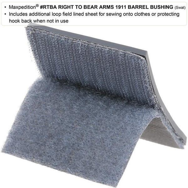 RIGHT TO BEAR ARMS 1911 BARREL BRUSHING PATCH - MAXPEDITION, Patches, Military, CCW, EDC, Tactical, Everyday Carry, Outdoors, Nature, Hiking, Camping, Bushcraft, Gear, Police Gear, Law Enforcement