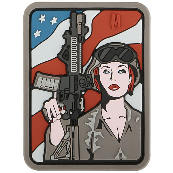 SOLDIER GIRL PATCH - MAXPEDITION, Patches, Military, CCW, EDC, Tactical, Everyday Carry, Outdoors, Nature, Hiking, Camping, Bushcraft, Gear, Police Gear, Law Enforcement