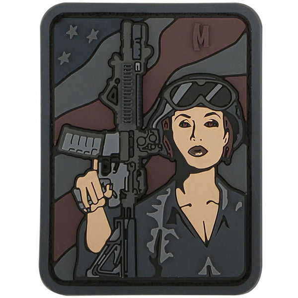 SOLDIER GIRL PATCH - MAXPEDITION, Patches, Military, CCW, EDC, Tactical, Everyday Carry, Outdoors, Nature, Hiking, Camping, Bushcraft, Gear, Police Gear, Law Enforcement
