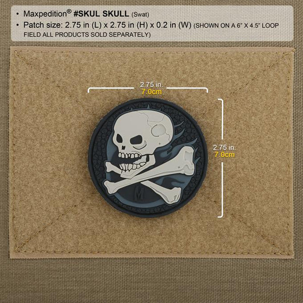 MUTINY SKULL PATCH VELCRO BACKED