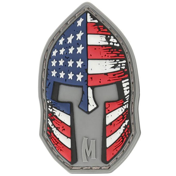 STARS AND STRIPES SPARTAN HELMET PATCH - MAXPEDITION, Patches, Military, CCW, EDC, Tactical, Everyday Carry, Outdoors, Nature, Hiking, Camping, Bushcraft, Gear, Police Gear, Law Enforcement