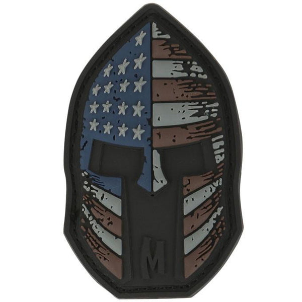 Stars and Stripes Spartan Helmet Morale Patch (20% Off Morale Patch. All Sales are Final)