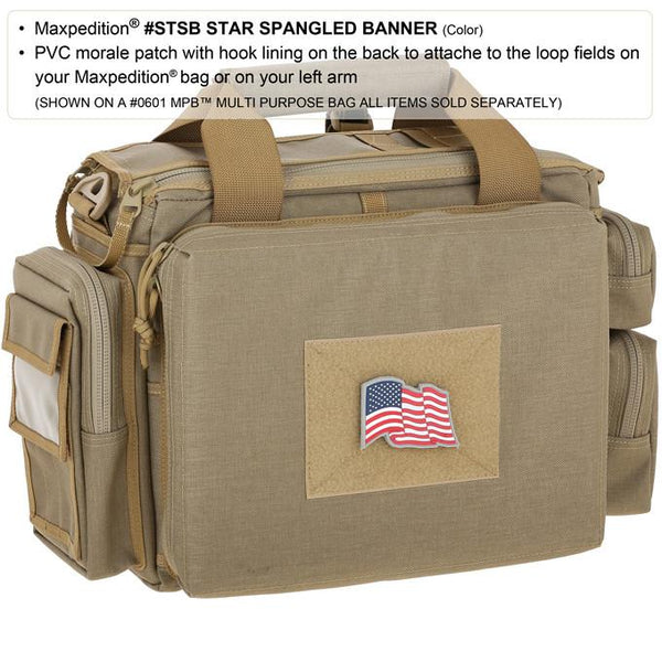STAR SPANGLED BANNER PATCH - MAXPEDITION, Patches, Military, CCW, EDC, Tactical, Everyday Carry, Outdoors, Nature, Hiking, Camping, Bushcraft, Gear, Police Gear, Law Enforcement
